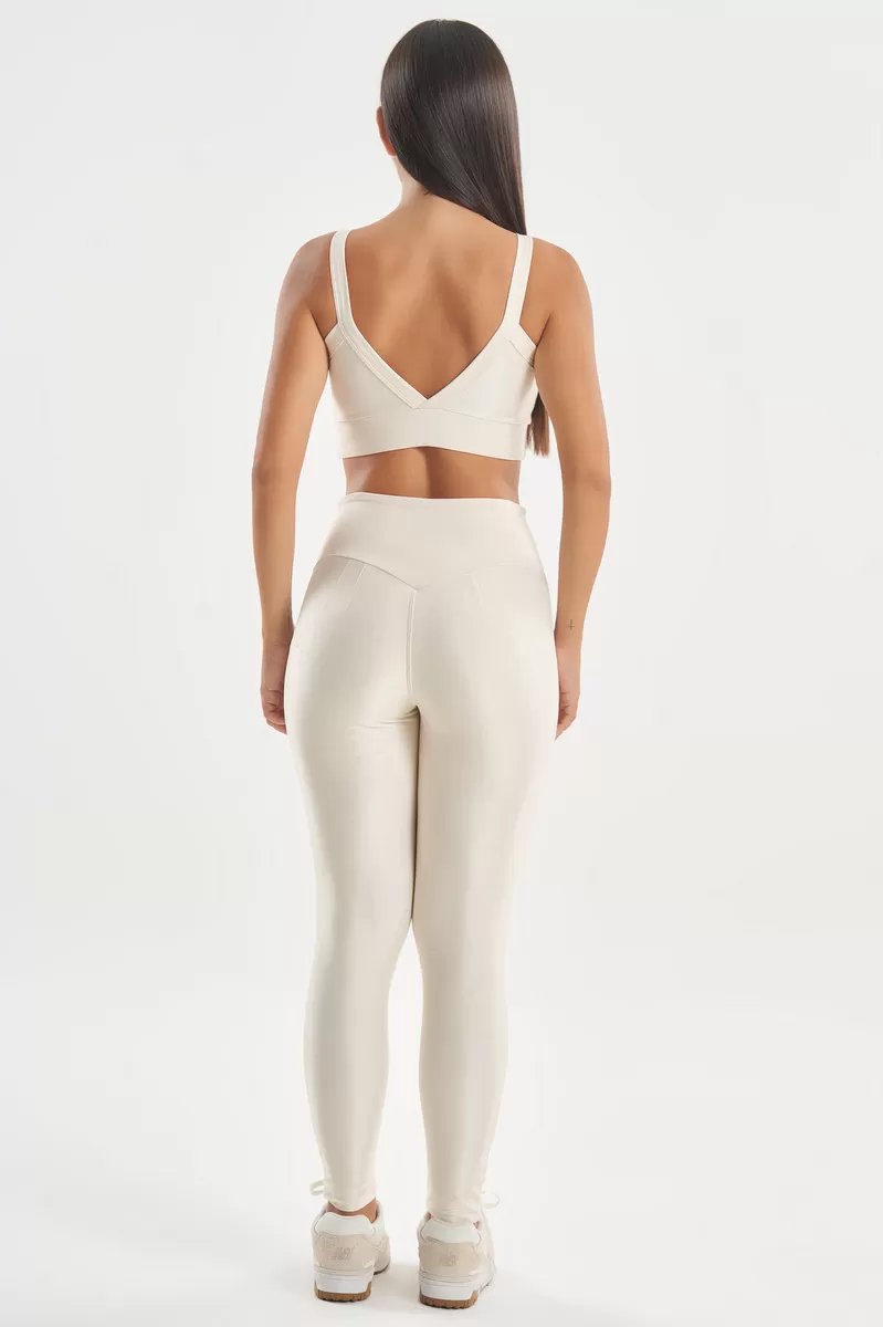 Lets Gym - Bright Off White Leggings - 2142BOFW Lets Gym - Bright Off White Leggings - 2142BOFW