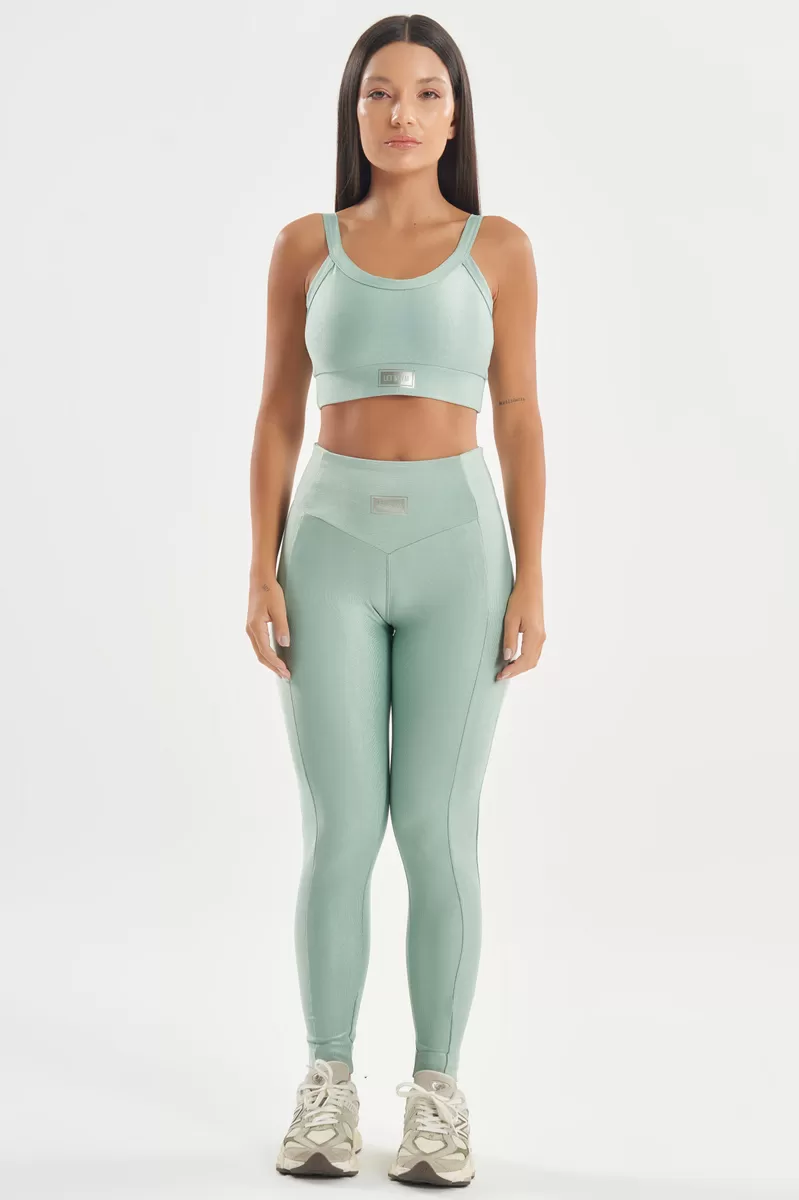 Lets Gym - Vintage Green Bright Leggings - 2142BVDV Lets Gym - Vintage Green Bright Leggings - 2142BVDV