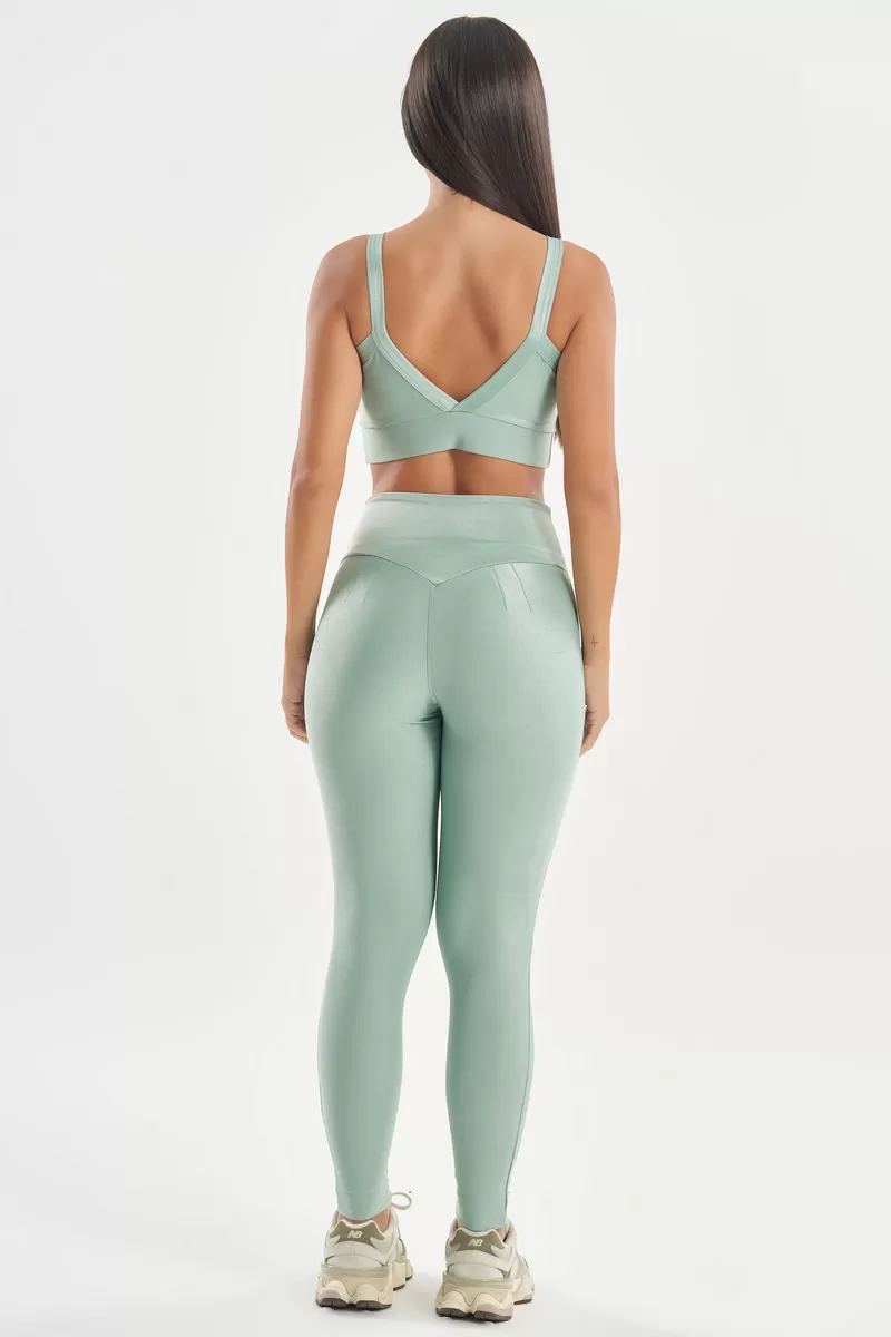 Lets Gym - Vintage Green Bright Leggings - 2142BVDV Lets Gym - Vintage Green Bright Leggings - 2142BVDV