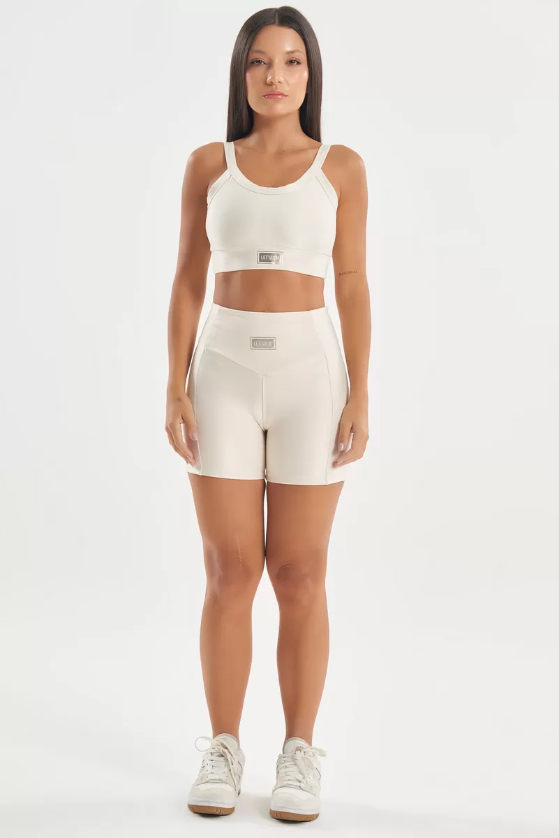 Lets Gym - Short Bright Off White - 2143BOFW Lets Gym - Short Bright Off White - 2143BOFW