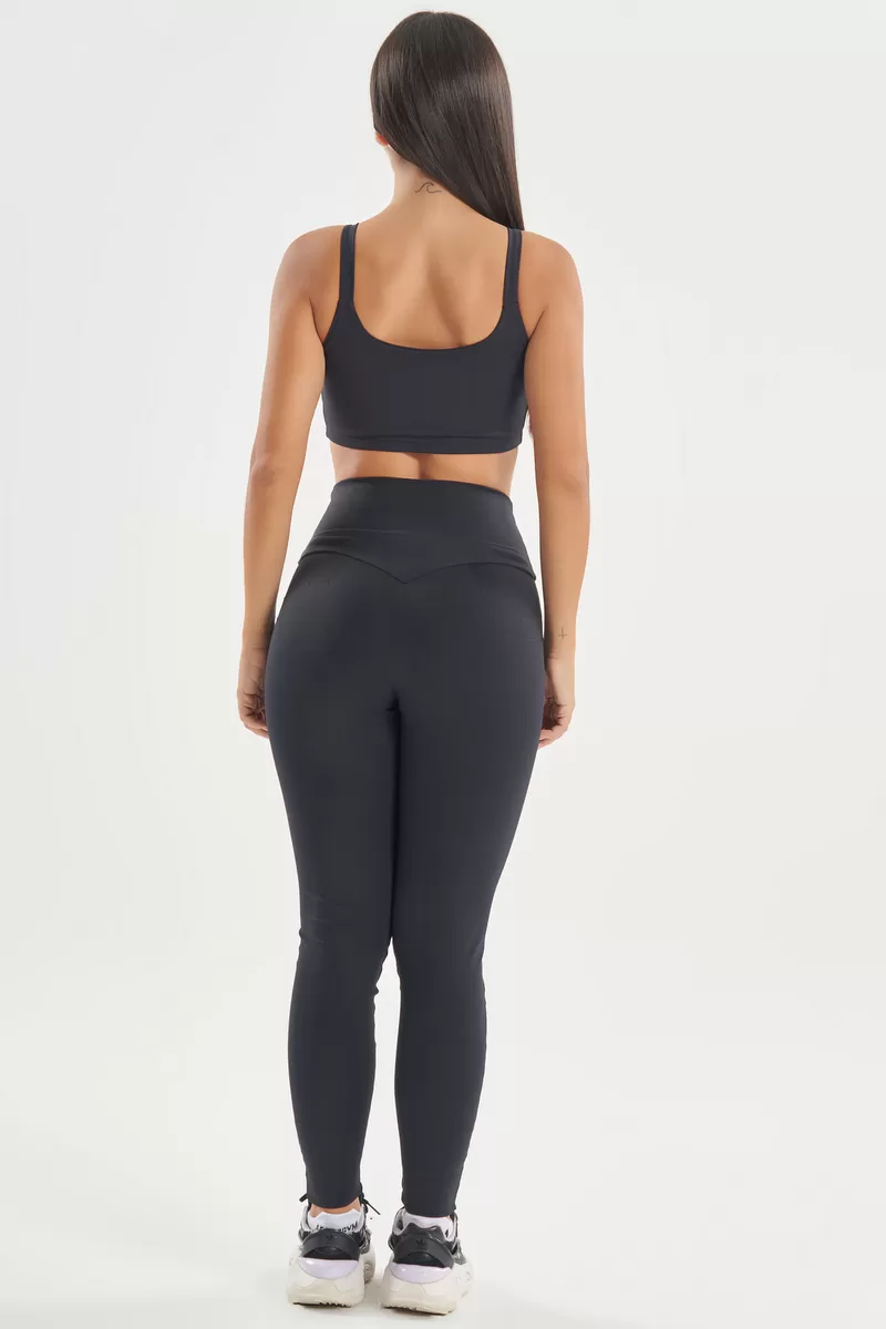 Lets Gym - Basic Colors Black Top - 2720PT