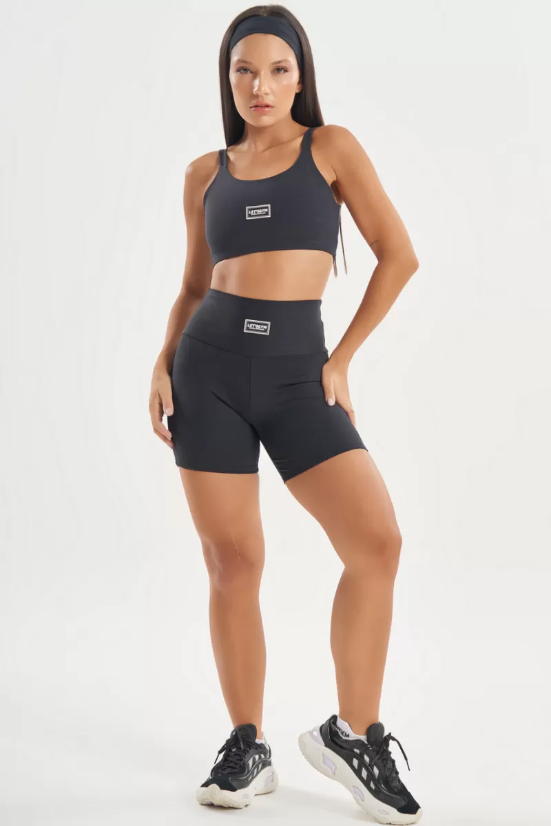 Lets Gym - Basic Colors Shorts Black - 2722PT