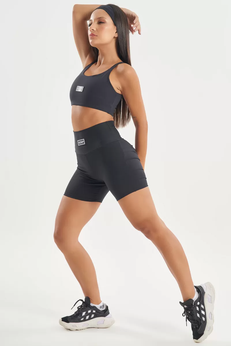 Lets Gym - Basic Colors Shorts Black - 2722PT