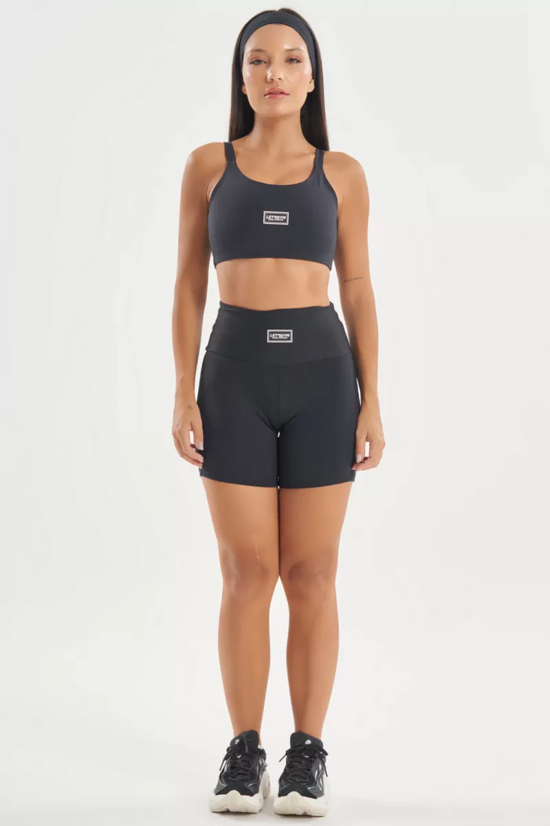 Lets Gym - Basic Colors Shorts Black - 2722PT