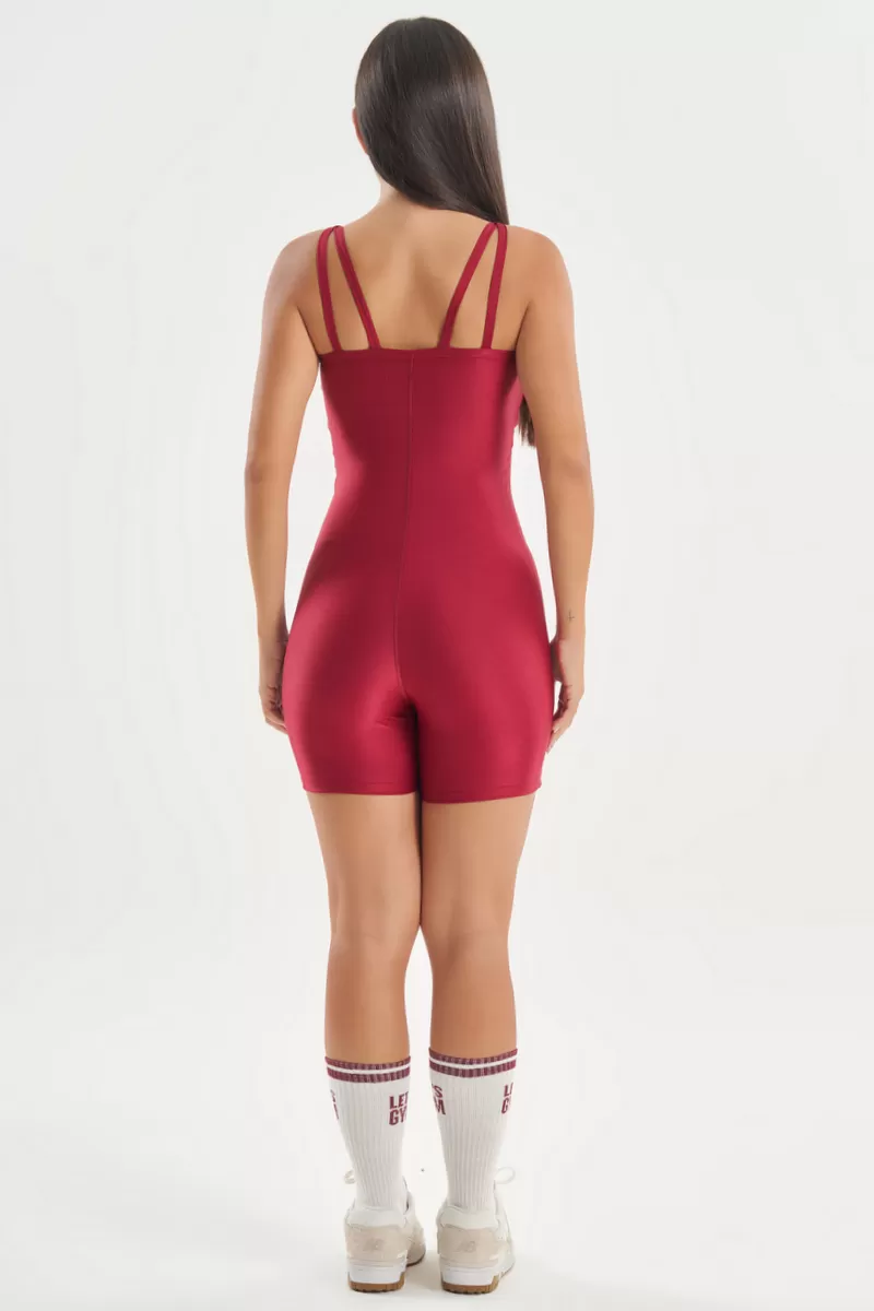 Lets Gym - Marsala Shades Romper - 2732MS