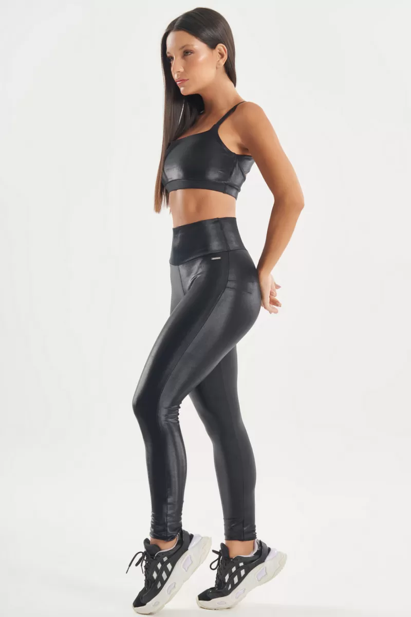 Lets Gym - Black Night Flush Leggings - 2739PT