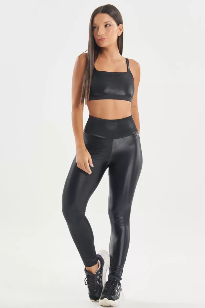 Lets Gym - Black Night Flush Leggings - 2739PT