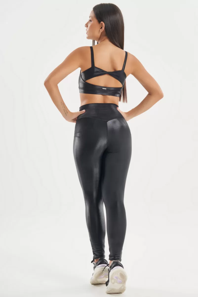 Lets Gym - Black Night Flush Leggings - 2739PT