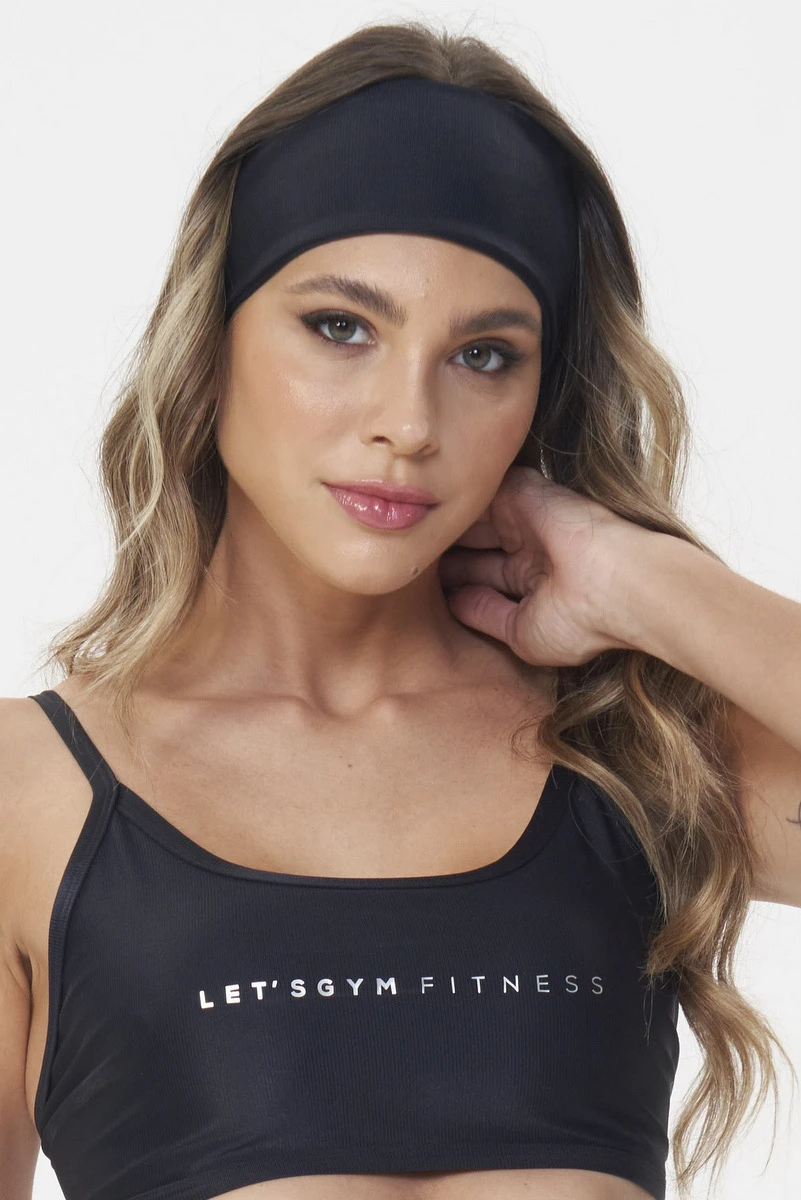 Lets Gym - Legacy Head Band Black - 2747PT