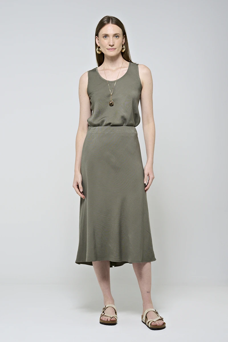 Hidrogênio - NEO-MILITARY ROUND NECK RUFFLE TANK TOP - 20046548