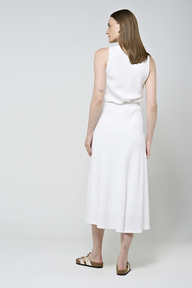 Hidrogênio - OFF-WHITE ROUND NECK RUFFLE TANK TOP - 20046018 Hidrogênio - OFF-WHITE ROUND NECK RUFFLE TANK TOP - 20046018