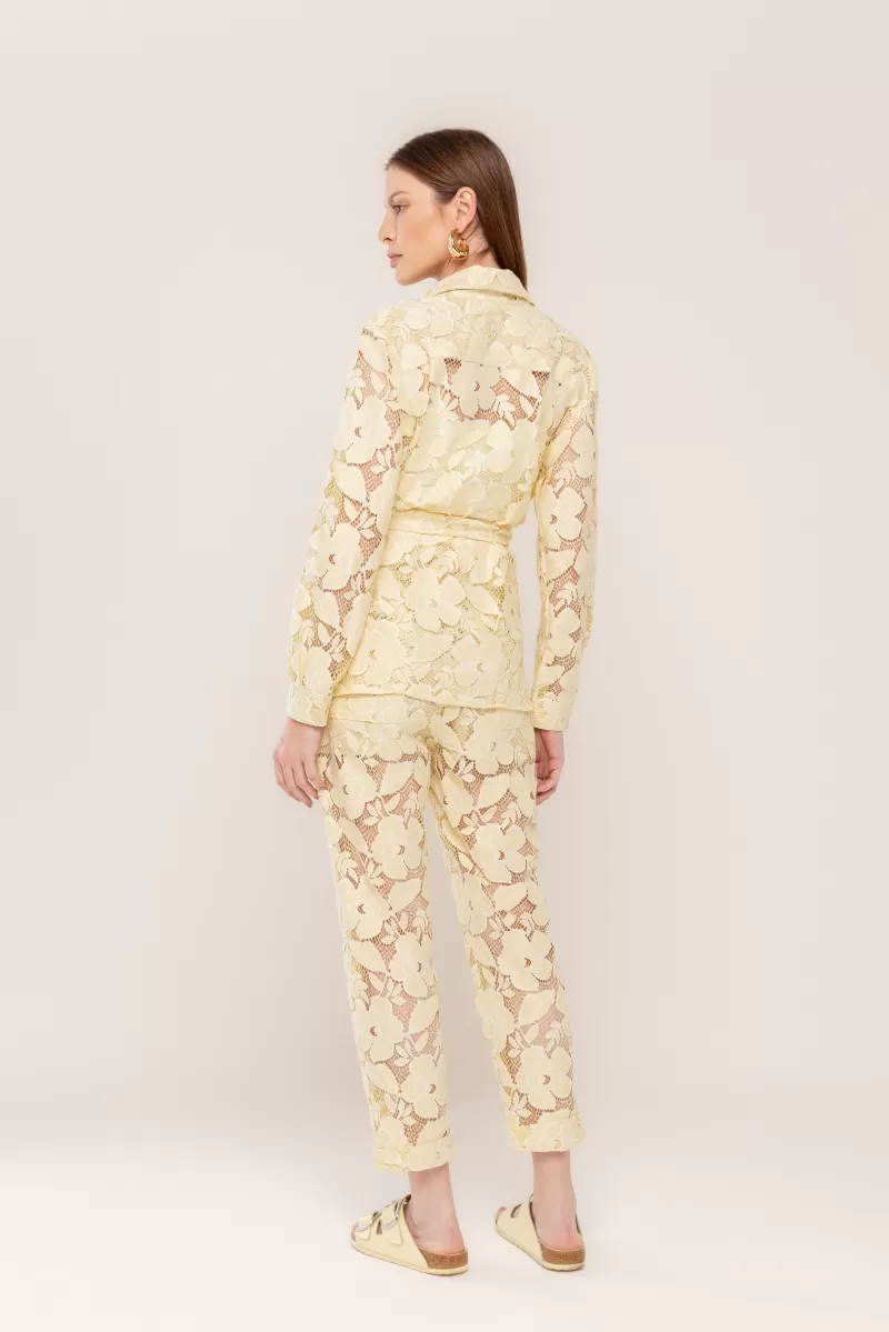 Hidrogênio - CARROT PANTS IN BEIGE ANGELICA LACE - 20481003 Hidrogênio - CARROT PANTS IN BEIGE ANGELICA LACE - 20481003
