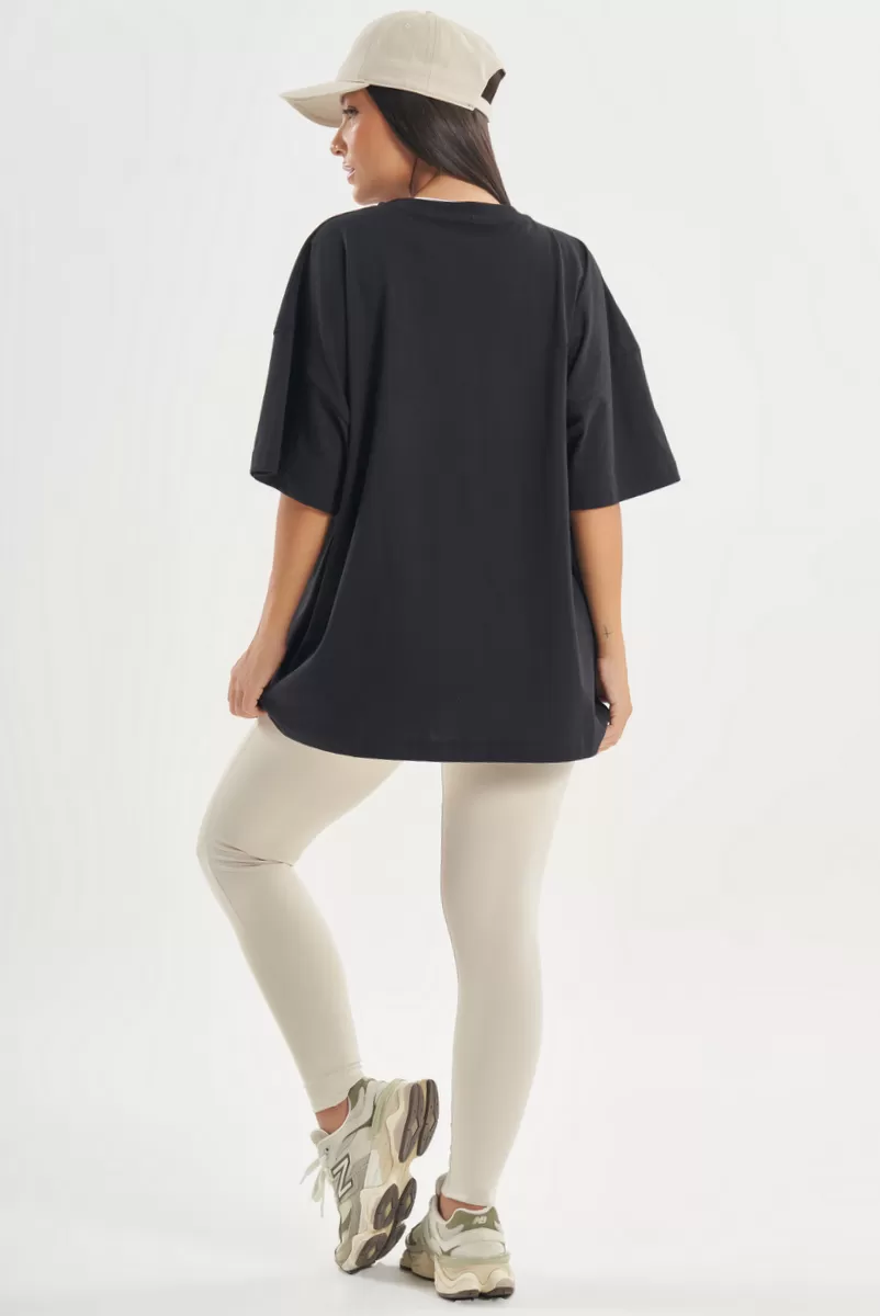 Lets Gym - Oversized Presence T-Shirt Black - 2754PT Lets Gym - Oversized Presence T-Shirt Black - 2754PT