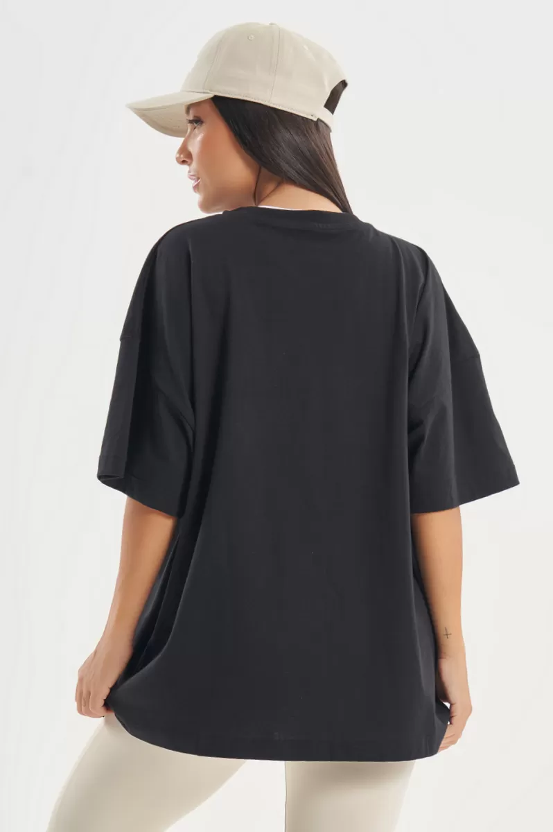 Lets Gym - Oversized Presence T-Shirt Black - 2754PT Lets Gym - Oversized Presence T-Shirt Black - 2754PT