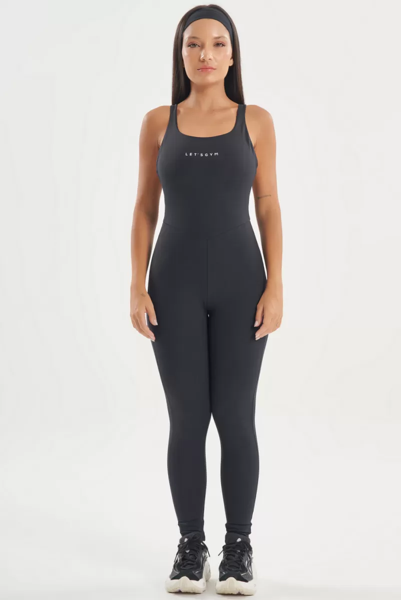 Lets Gym - Black Comfort Duo Jumpsuit - 2761PT Lets Gym - Black Comfort Duo Jumpsuit - 2761PT