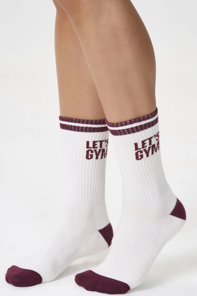 Lets Gym - Socks Lets Gym Marsala - 2851MS