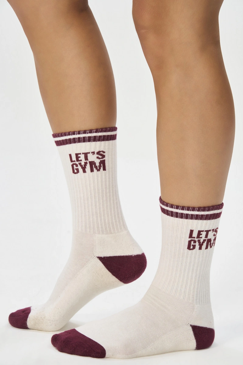 Lets Gym - Socks Lets Gym Marsala - 2851MS