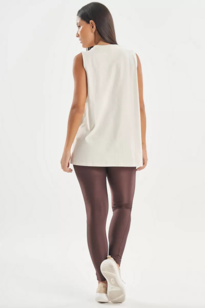 Lets Gym - Tank Shirt Soft Basic Off White - 2848OFW Lets Gym - Tank Shirt Soft Basic Off White - 2848OFW
