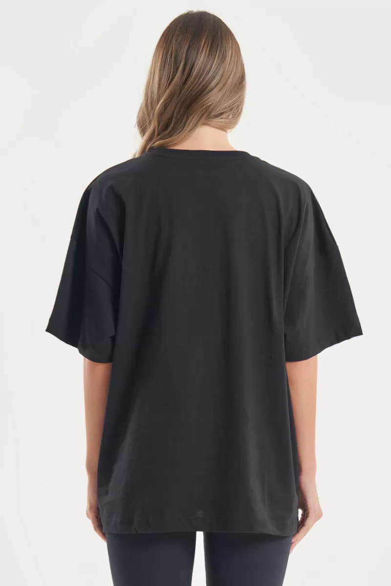 Lets Gym - Oversized Duo Comfort T-Shirt Black - 2763PT Lets Gym - Oversized Duo Comfort T-Shirt Black - 2763PT