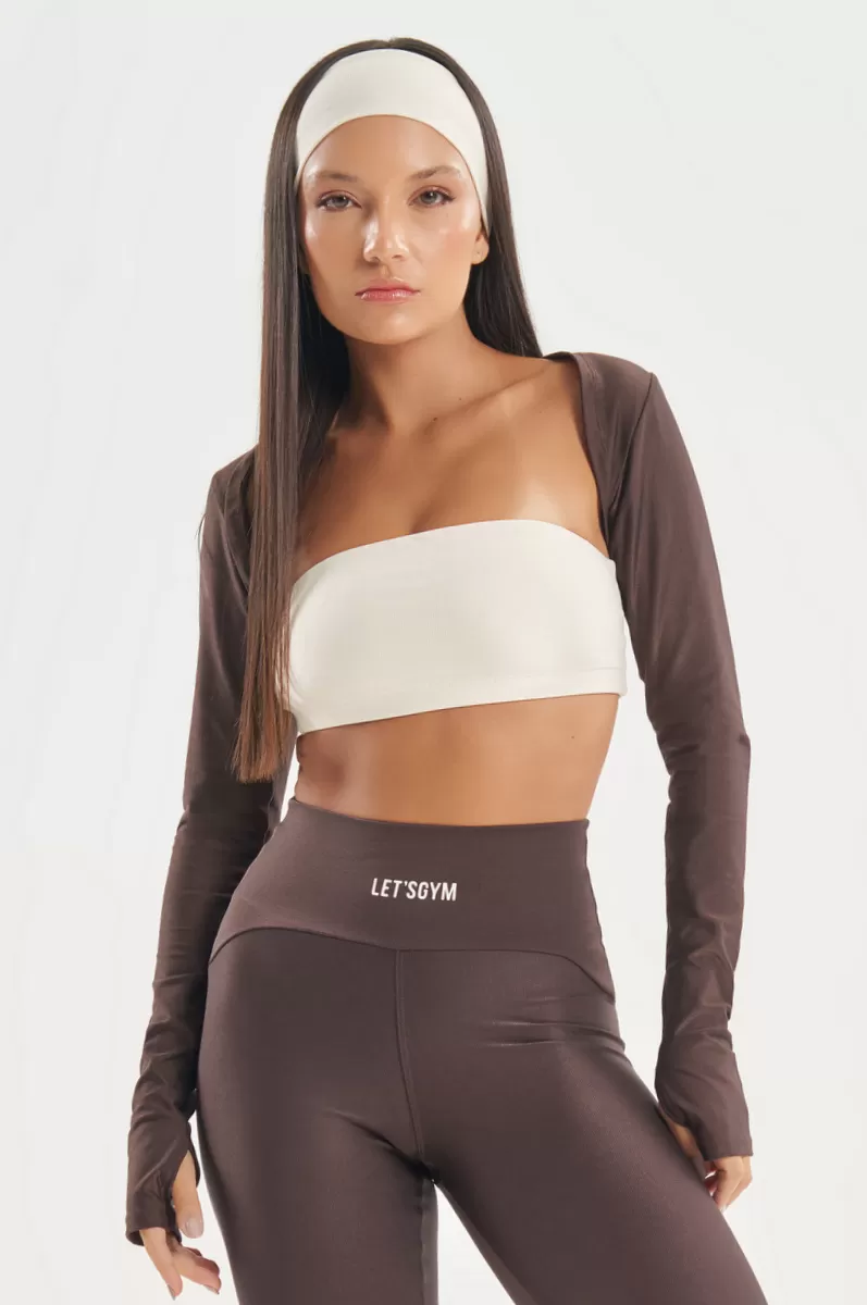 Lets Gym - Off White Functional Band Top - 2774OFW