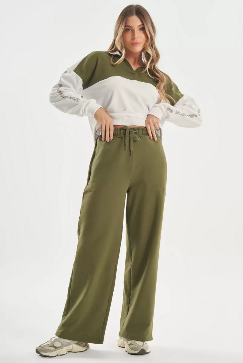 Lets Gym - Military Green Champions Blouse - 2781VDM Lets Gym - Military Green Champions Blouse - 2781VDM