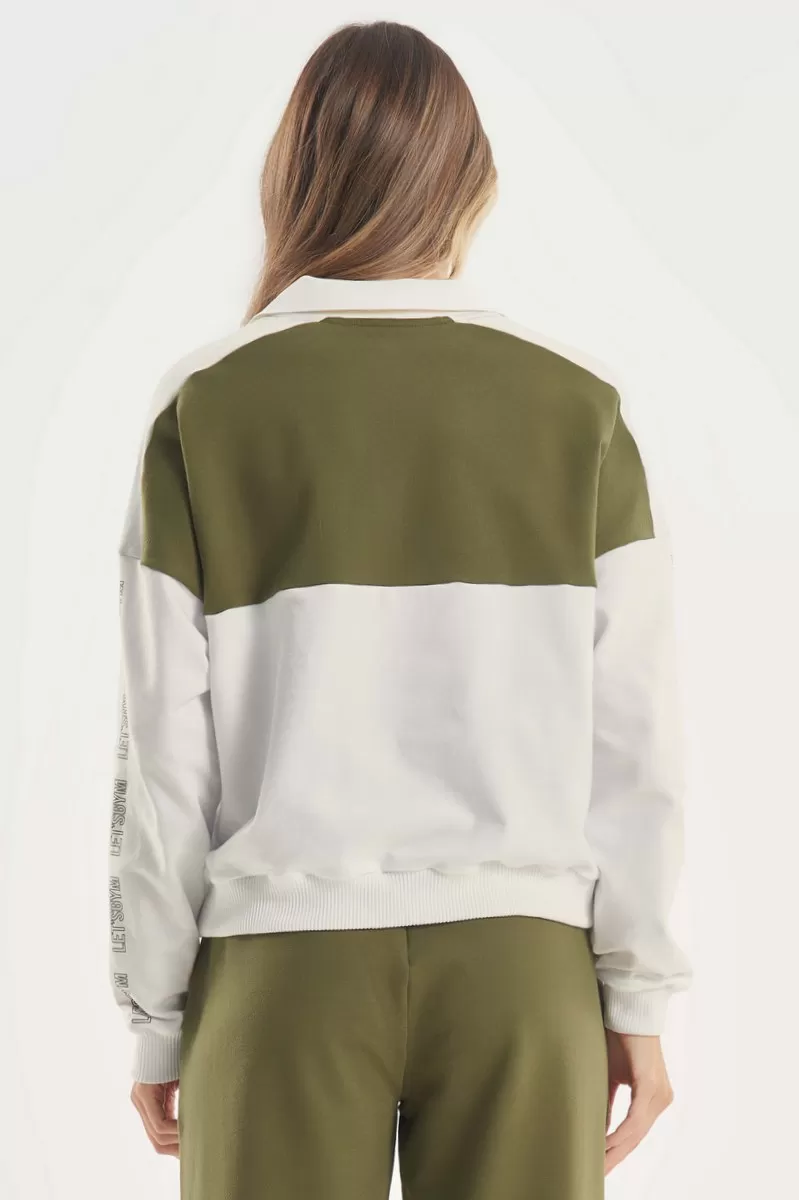 Lets Gym - Military Green Champions Blouse - 2781VDM Lets Gym - Military Green Champions Blouse - 2781VDM