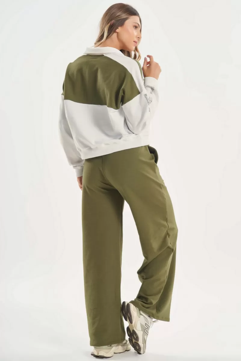 Lets Gym - Military Green Champions Blouse - 2781VDM Lets Gym - Military Green Champions Blouse - 2781VDM
