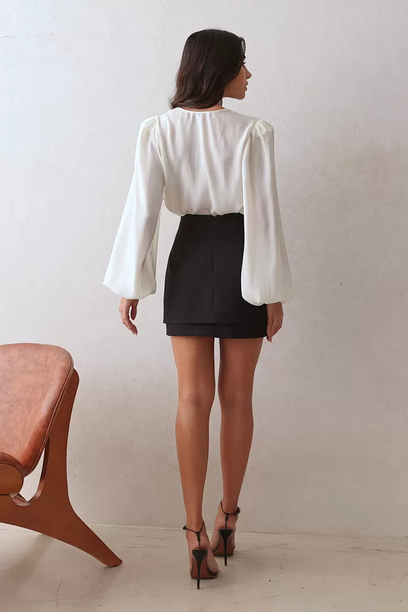 Dot Clothing - Dot Clothing White Collarless Shirt - 2683BRANCO Dot Clothing - Dot Clothing White Collarless Shirt - 2683BRANCO