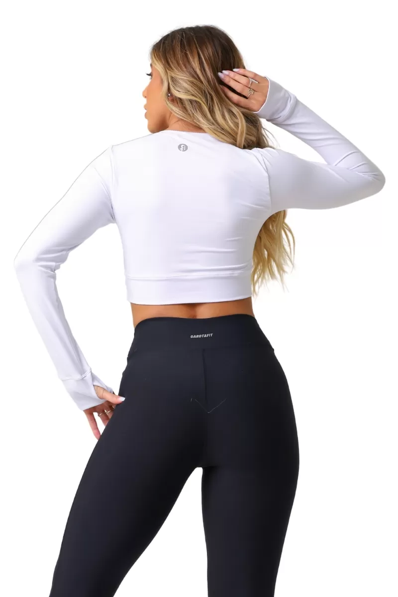 Garotafit - White Radiant Crop Top - BL247B