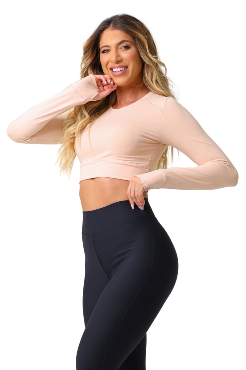 Garotafit - Radiant Cream Crop Top - BL247N Garotafit - Radiant Cream Crop Top - BL247N