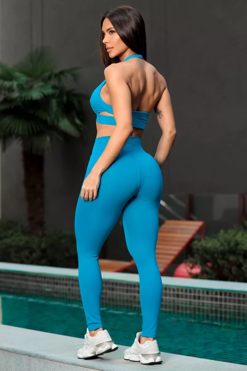 Garotafit - Kooky Petrol Blue Pants - FUS499LP