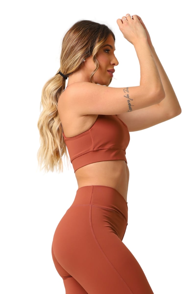 Garotafit - Kooky Chocolate Top - TOB112CH Garotafit - Kooky Chocolate Top - TOB112CH