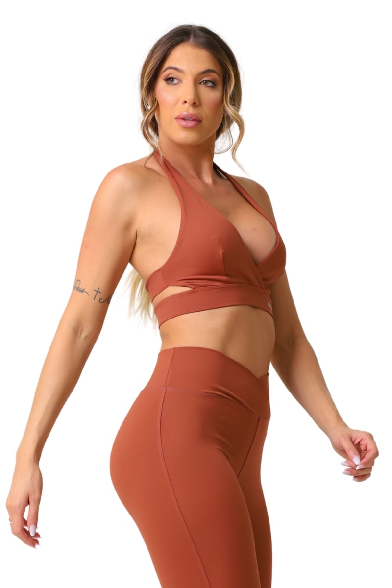 Garotafit - Top Kindly Chocolate - TOB114CH Garotafit - Top Kindly Chocolate - TOB114CH