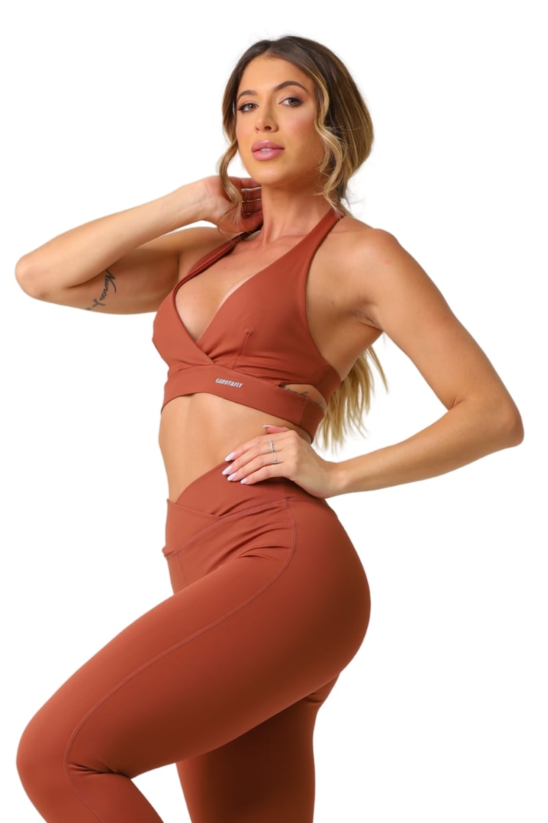 Garotafit - Top Kindly Chocolate - TOB114CH Garotafit - Top Kindly Chocolate - TOB114CH
