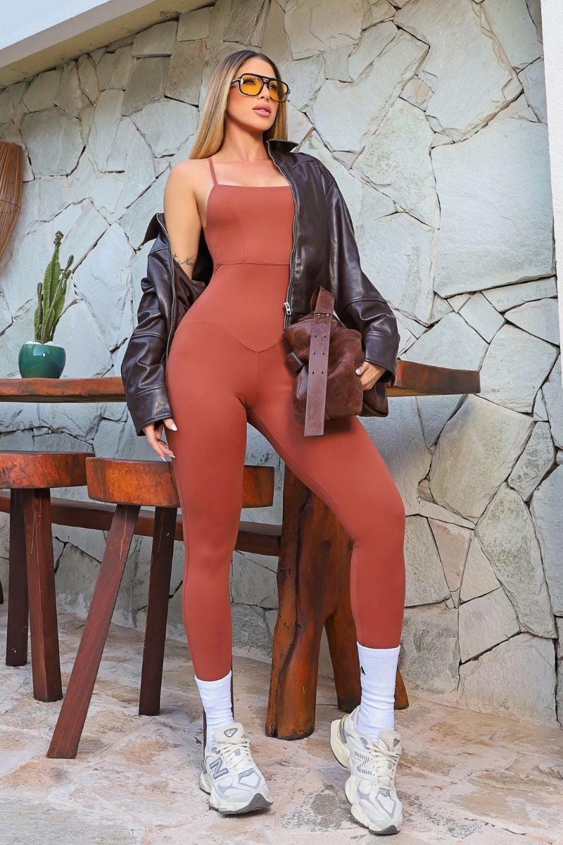 Garotafit - Kooky Chocolate Jumpsuit - MAC230CH