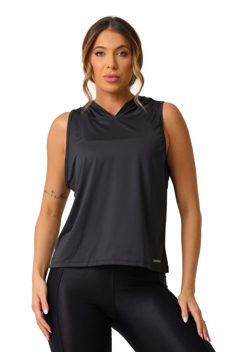 Garotafit - Kindly Black Tank Shirt - BL237A