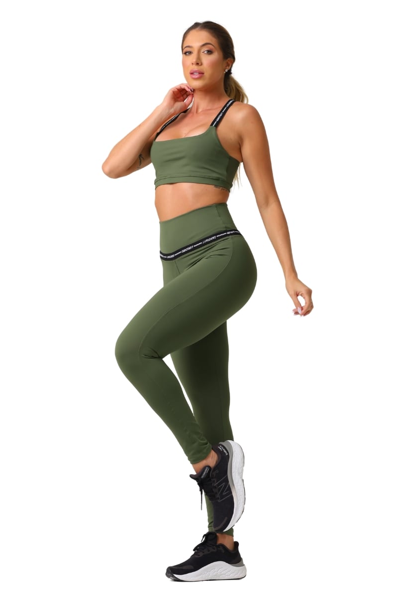 Garotafit - Cactus Green Flow Set - FCS402HE Garotafit - Cactus Green Flow Set - FCS402HE