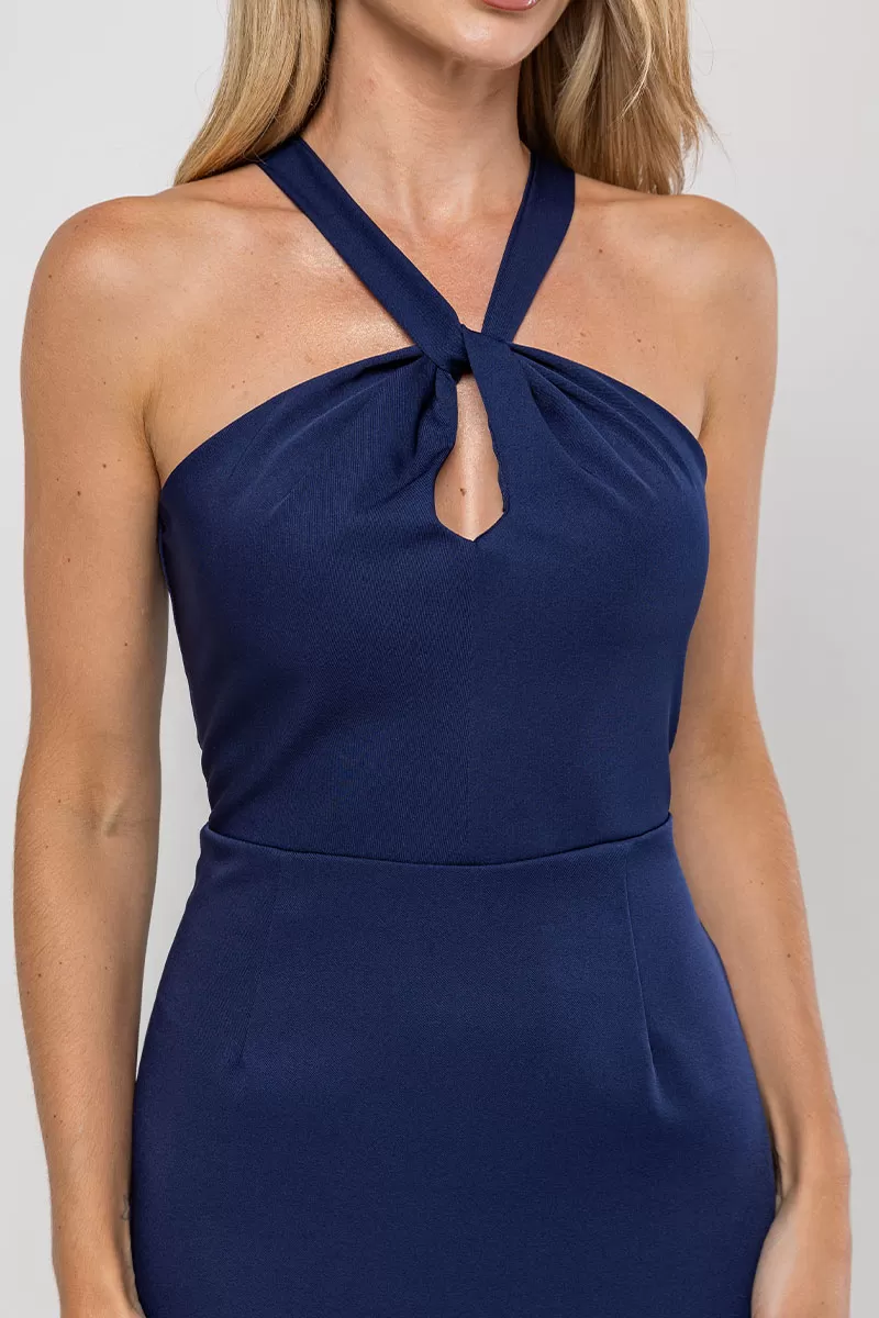 Miss Misses - Janaina MD Dress with Wrap Around Belt and Navy Collar - 54593004 Miss Misses - Janaina MD Dress with Wrap Around Belt and Navy Collar - 54593004