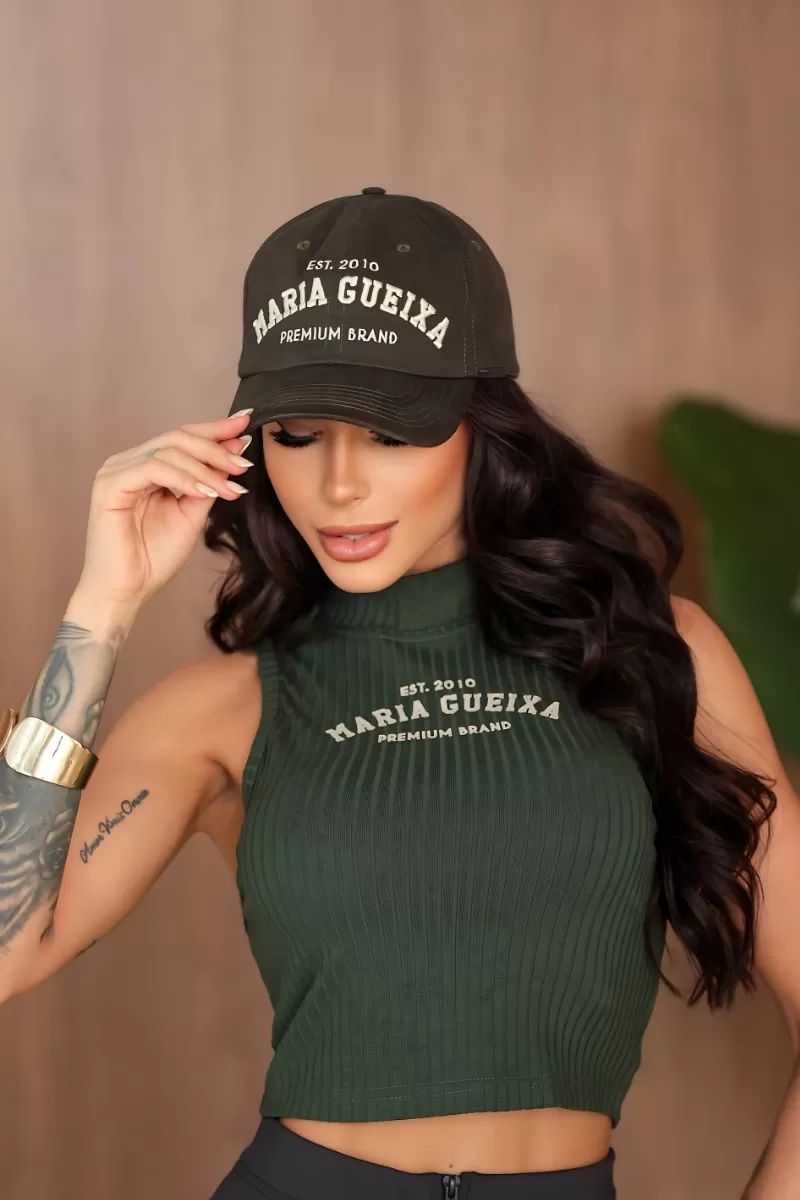 MARIA GUEIXA - MARIA GUEIXA RIBBED CROPPED TOP - 12912 MARIA GUEIXA - MARIA GUEIXA RIBBED CROPPED TOP - 12912