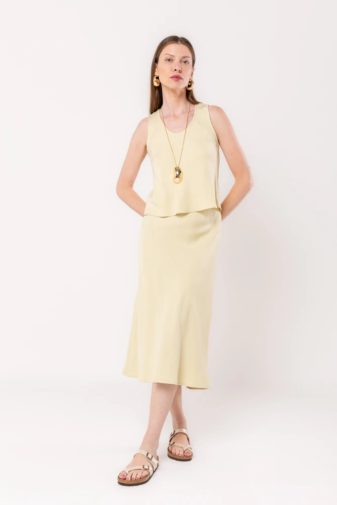 Hidrogênio - GREEN MERMAID MIDI SKIRT - 20038009