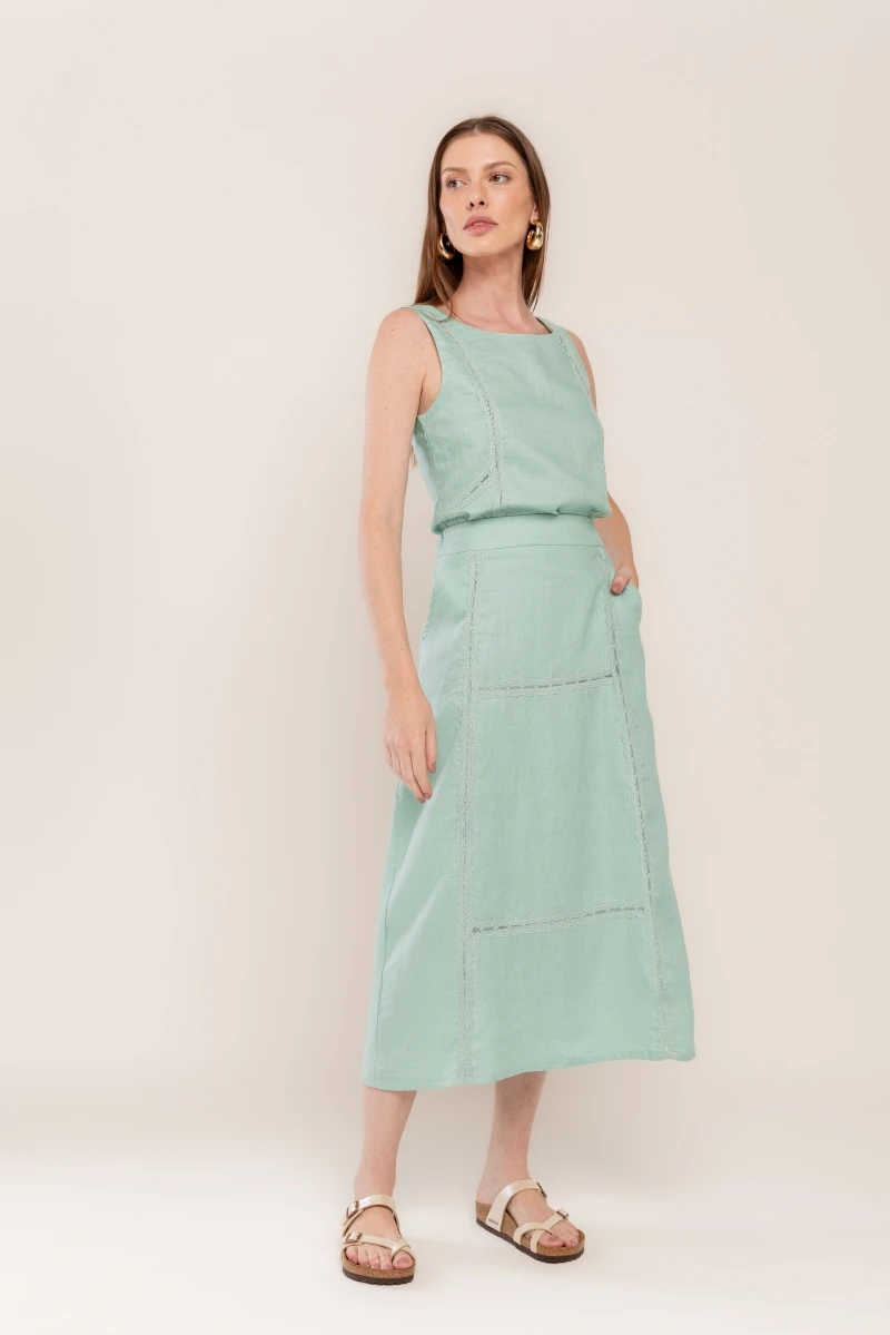 Hidrogênio - PERPEMINT LACE TANK TOP - 20449583 Hidrogênio - PERPEMINT LACE TANK TOP - 20449583