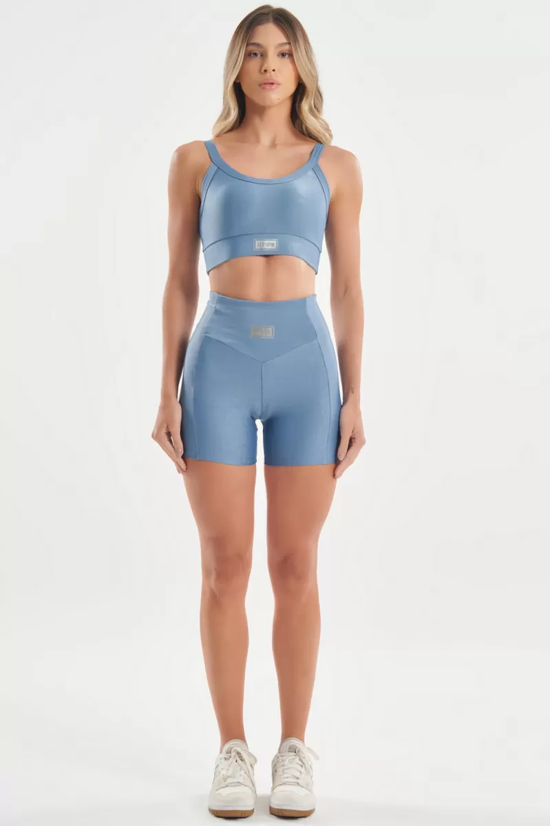 Lets Gym - Vintage Bright Blue Shorts - 2143BAZV Lets Gym - Vintage Bright Blue Shorts - 2143BAZV