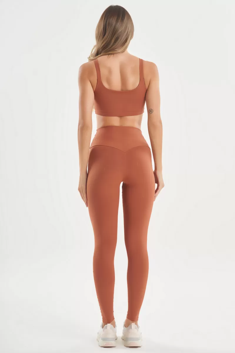 Lets Gym - Basic Colors Latte Leggings - 2721LT Lets Gym - Basic Colors Latte Leggings - 2721LT
