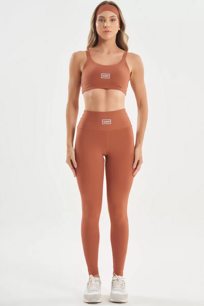 Lets Gym - Basic Colors Latte Leggings - 2721LT Lets Gym - Basic Colors Latte Leggings - 2721LT