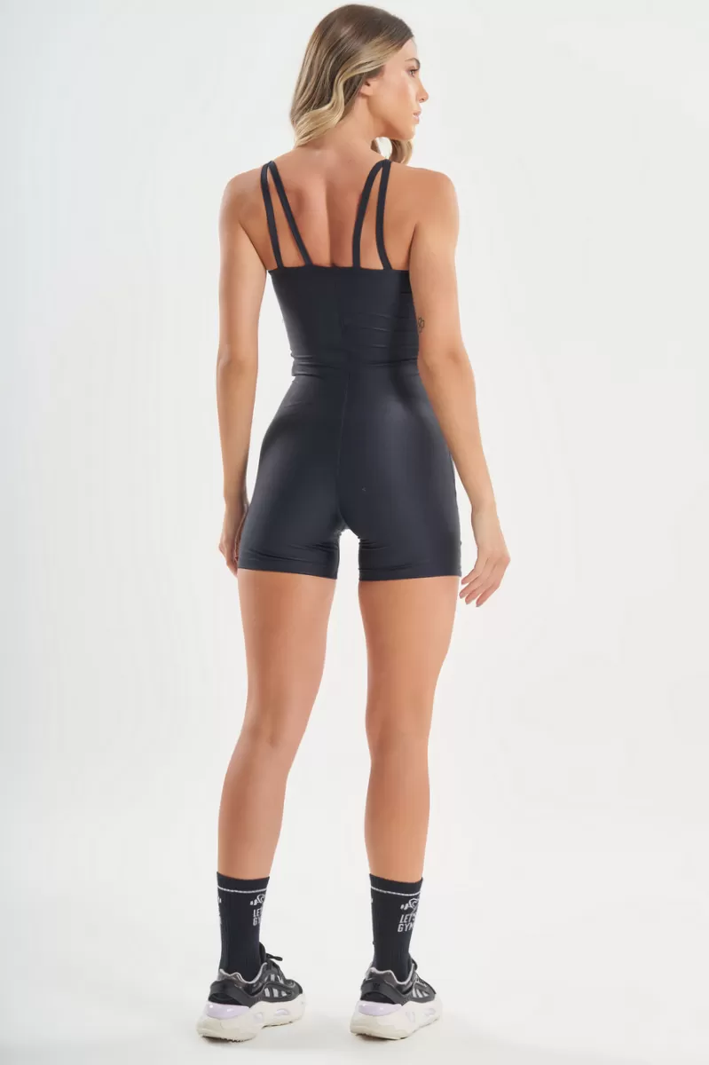 Lets Gym - Black Romper Shades - 2732PT Lets Gym - Black Romper Shades - 2732PT