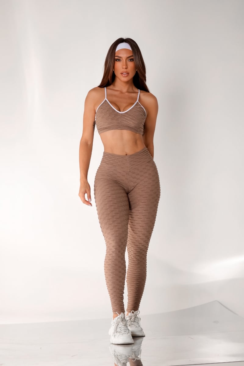 Canoan - Scrunch Tropical Mocha Legging - 11220 Canoan - Scrunch Tropical Mocha Legging - 11220