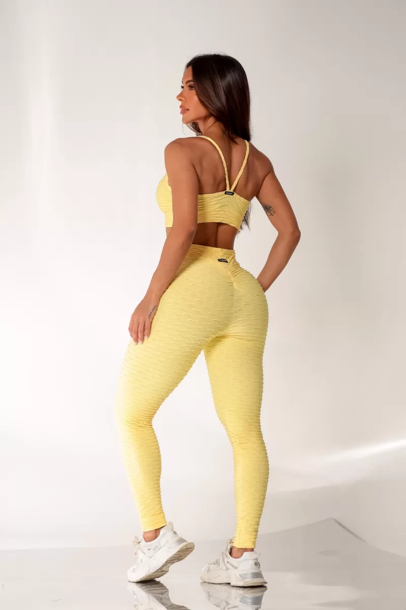 Canoan - Yellow Bubble Crop Top - 72220