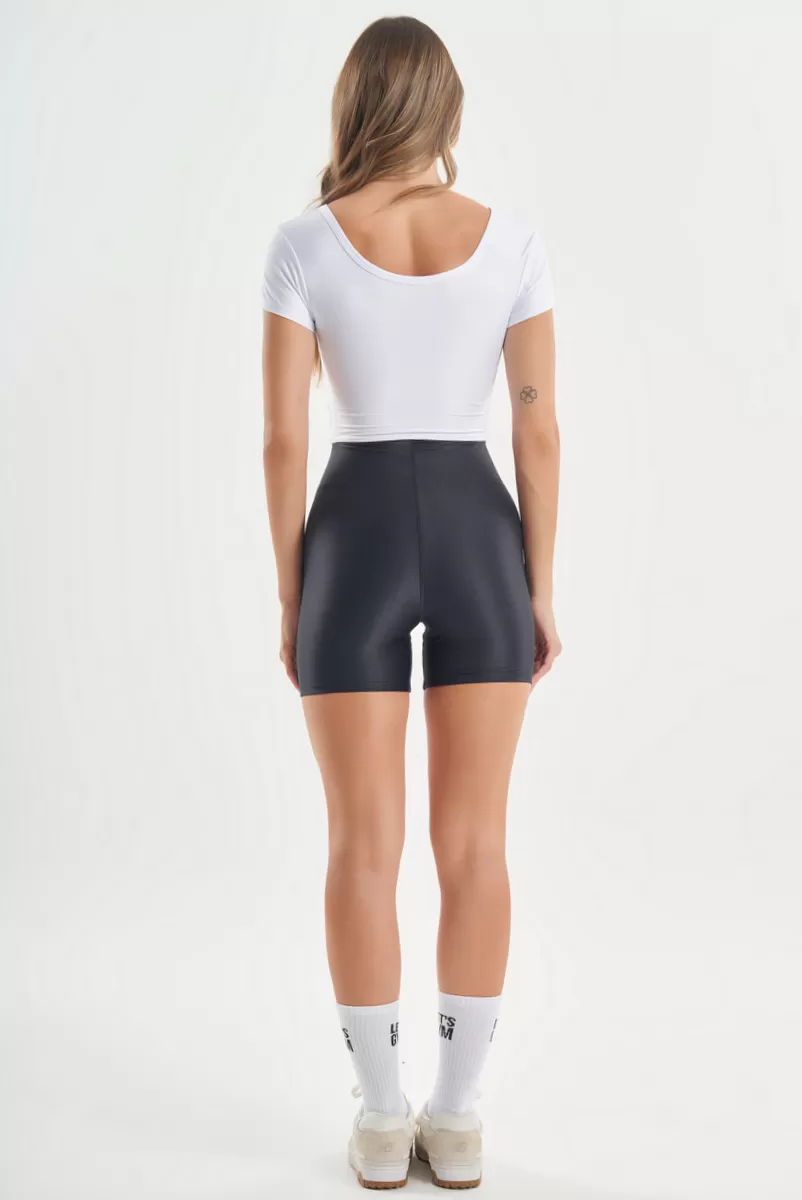 Lets Gym - White/Black Comfort Duo Romper - 2760BRPT Lets Gym - White/Black Comfort Duo Romper - 2760BRPT