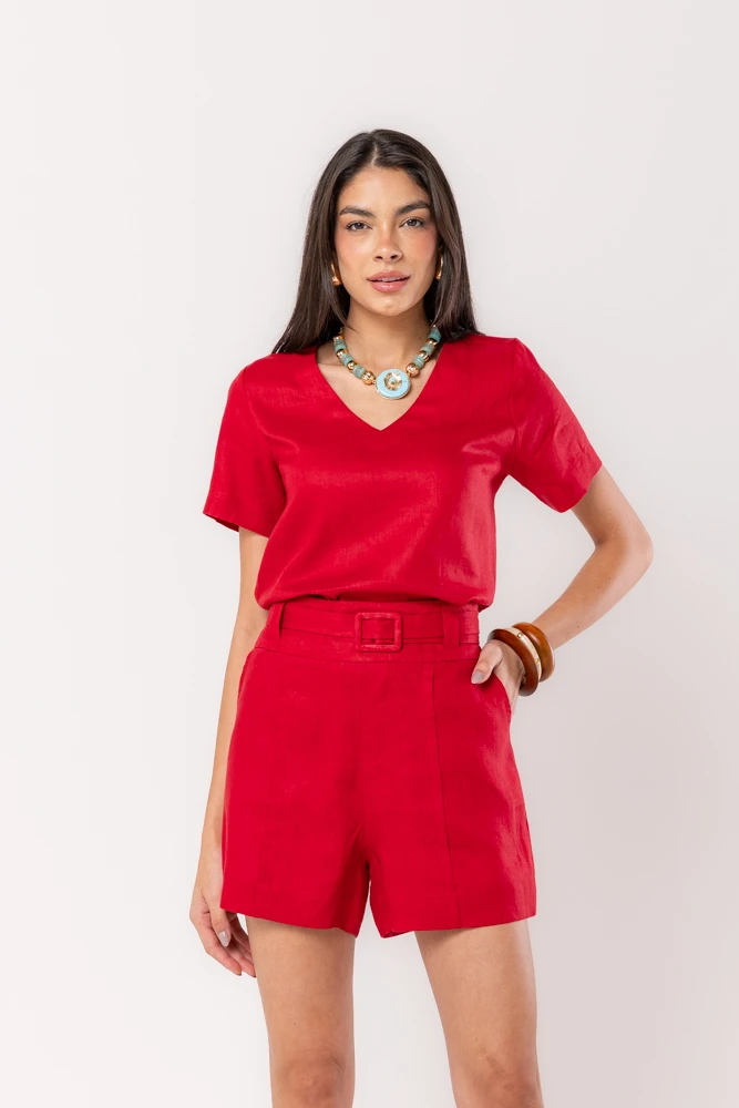 Hidrogênio - SAUVIGNON V-NECK BLOUSE - 20348589 Hidrogênio - SAUVIGNON V-NECK BLOUSE - 20348589
