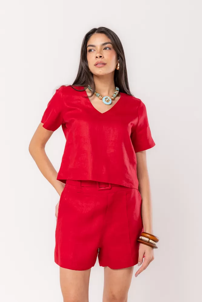 Hidrogênio - SAUVIGNON V-NECK BLOUSE - 20348589 Hidrogênio - SAUVIGNON V-NECK BLOUSE - 20348589